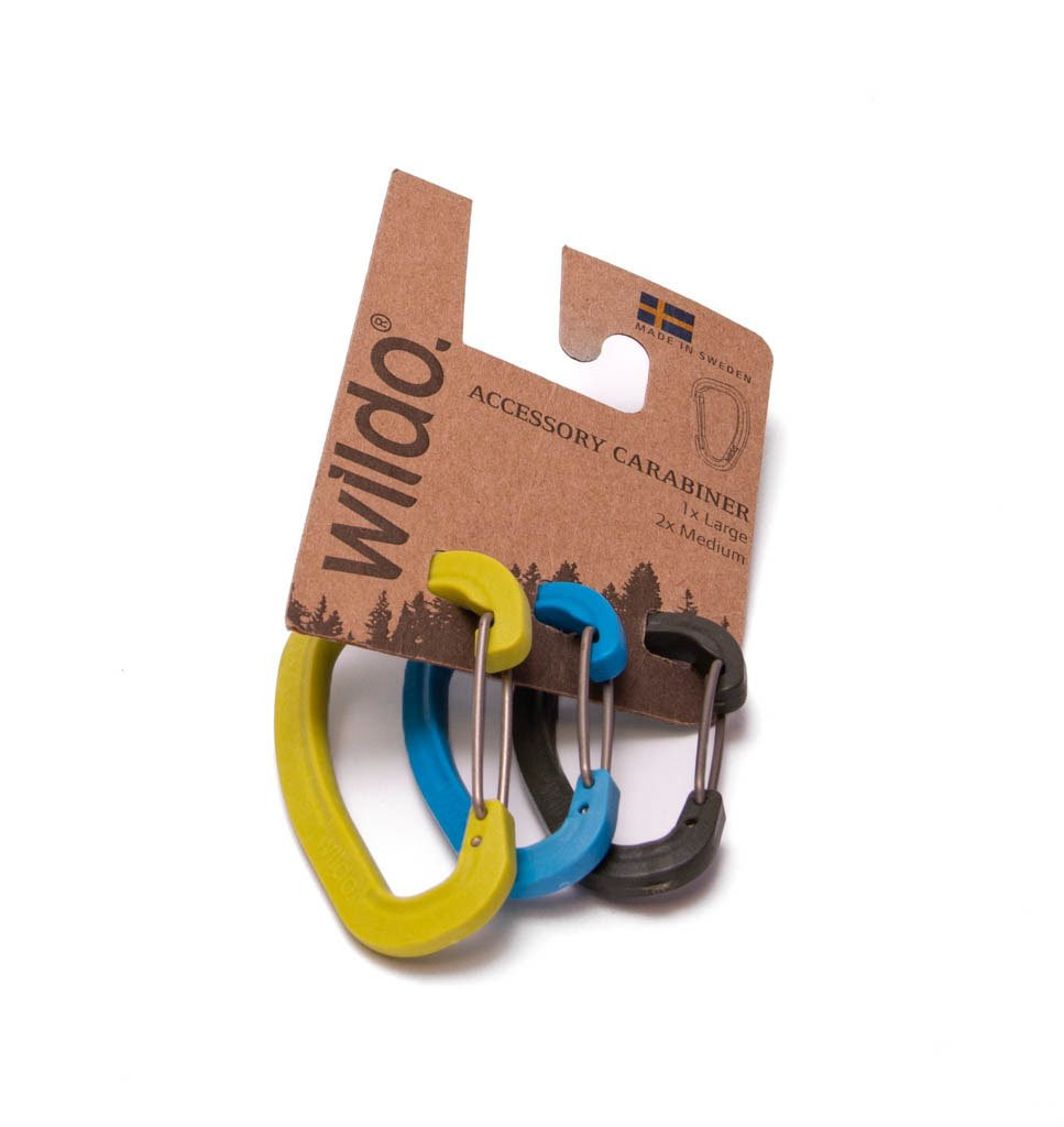 Wildo Accessory Carabiner 3 Set FUSION LIME / LIGHT BLUE /OLIVE