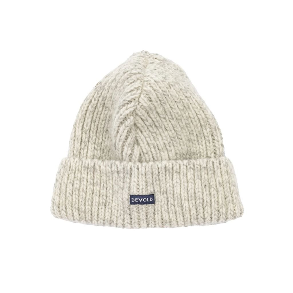 Bonnet chaud et épais en pure laine vierge Devold Nansen Wool Beanie - Grey Melange