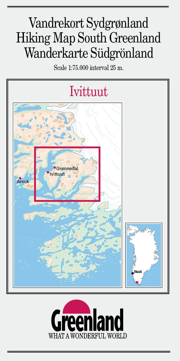 N° 4 - Ivittuut –South Greenland - Hiking Map – 1 :75 000