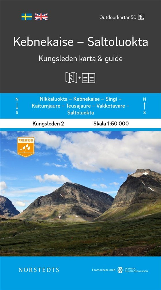 Abisko-Kebnekaise-Nikkaluokta 1:75 000