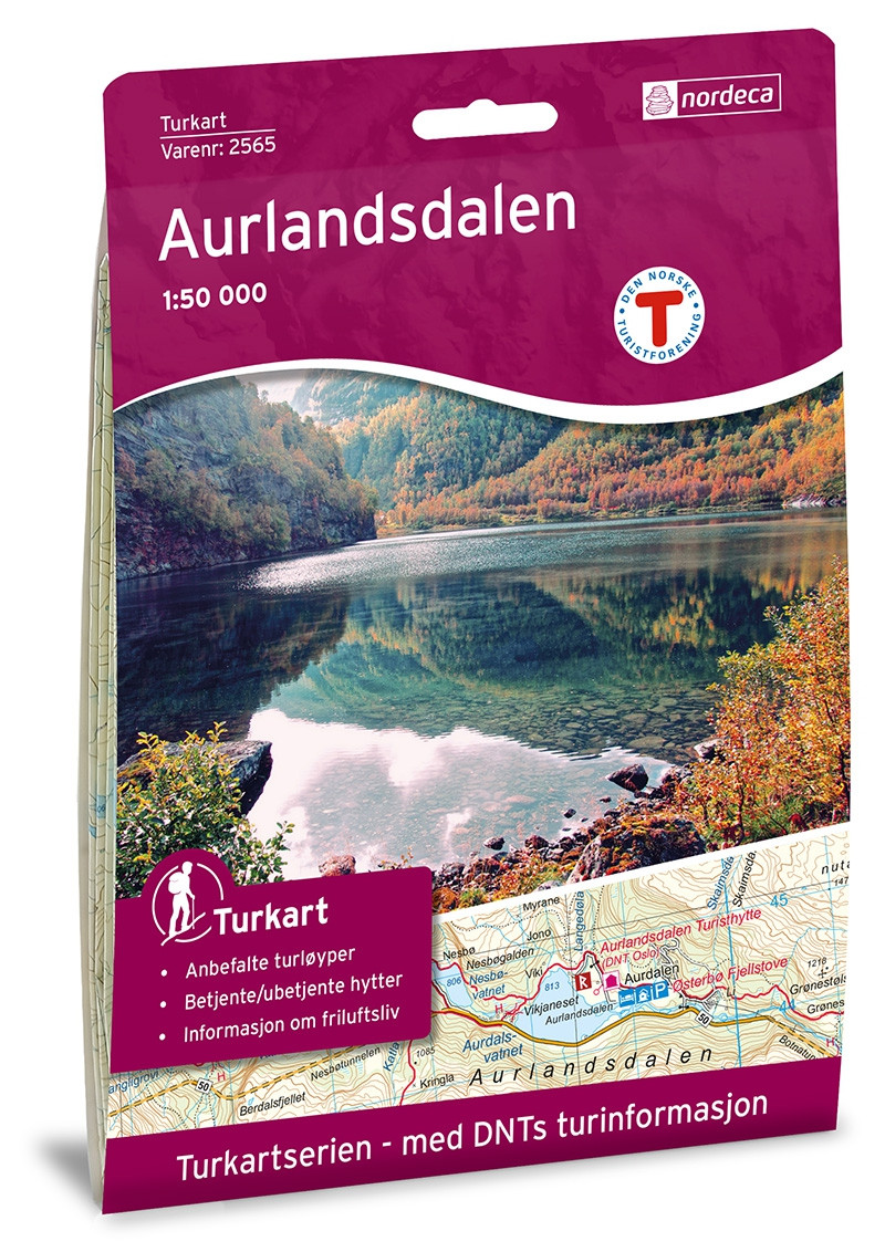 Aurlandsdalen 1:50 000