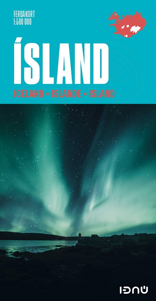 Iceland touring map 1:500 000 - Fedakort