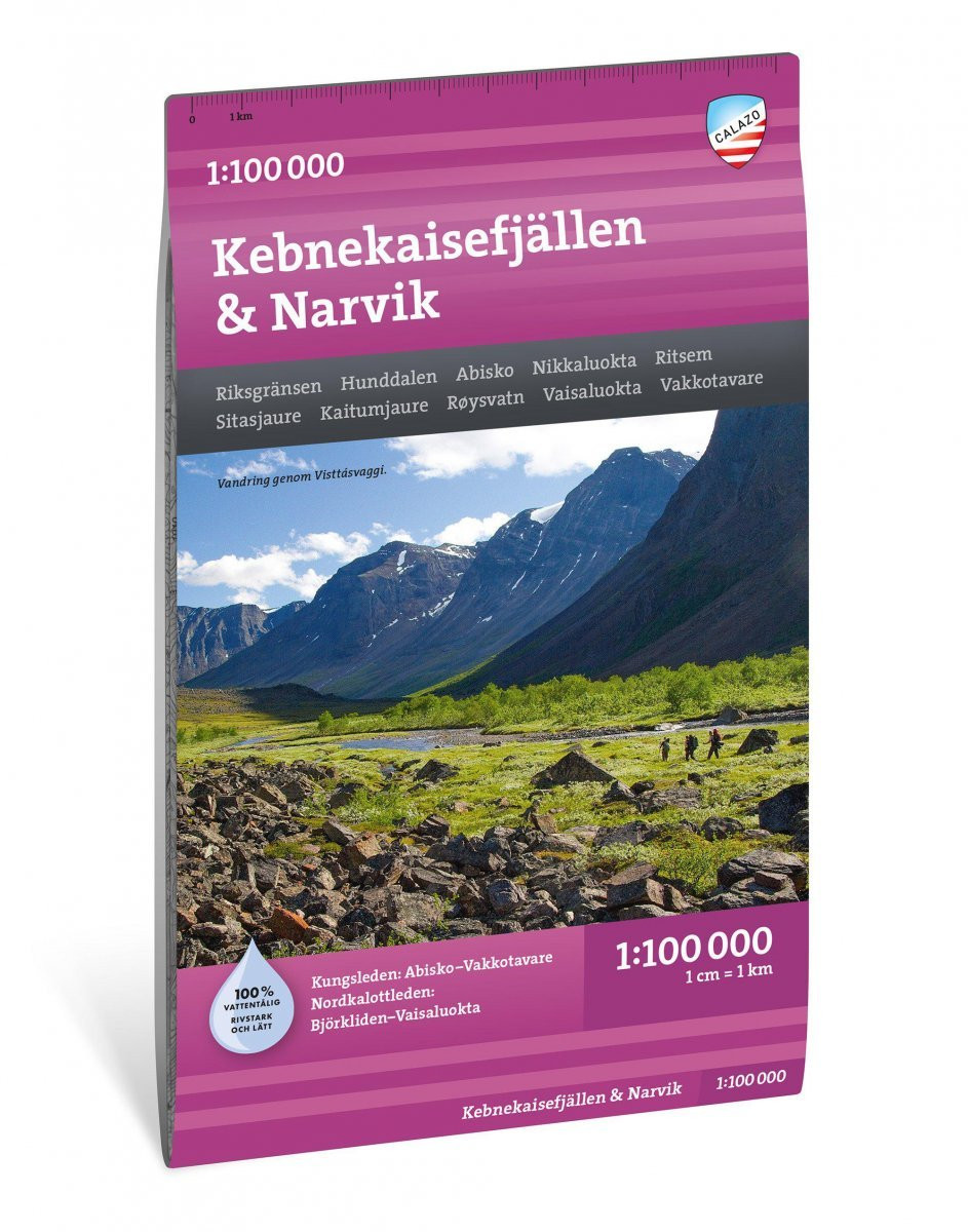 Calazo Kebnekaisefjällen 1:100 000