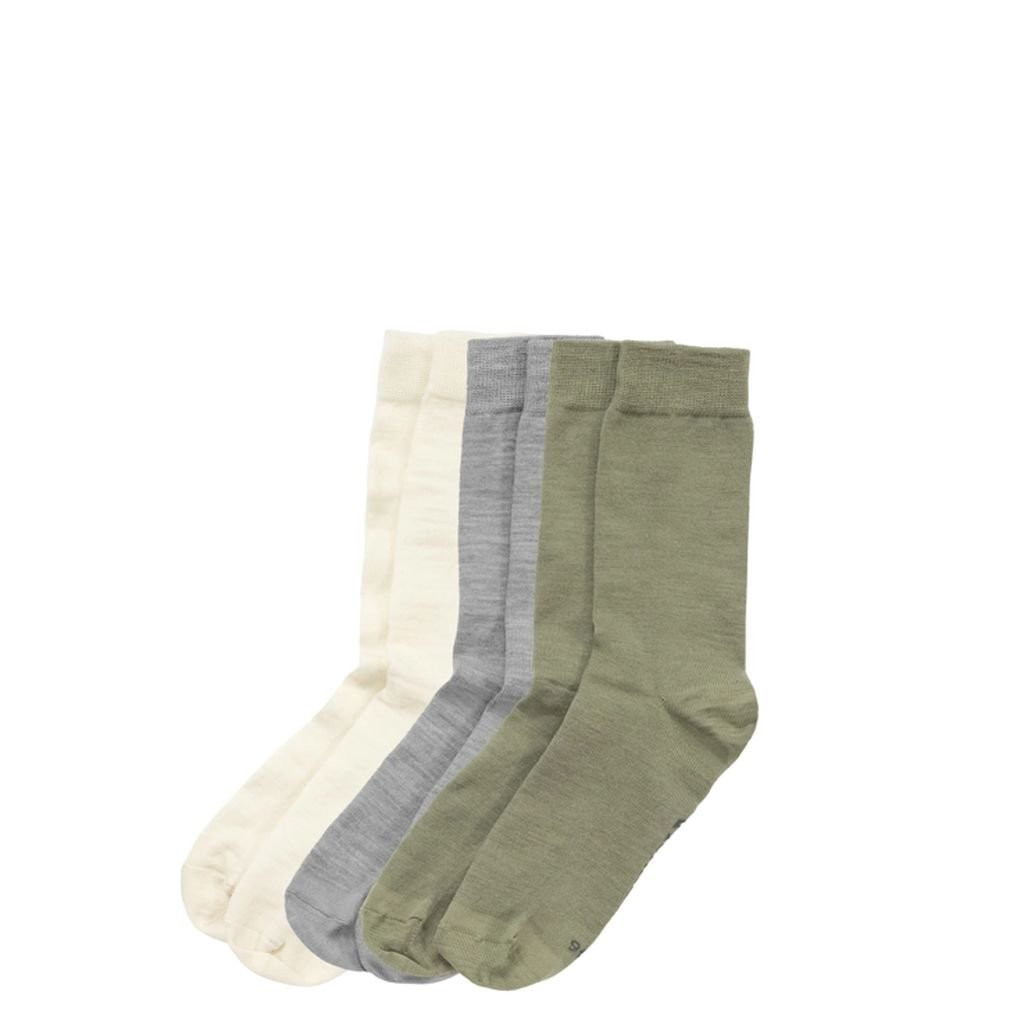 Chaussettes fines mi hautes Devold Daily Merino Light Sock 3Pk - Noir/Black - 3 couleurs/Fog Mix