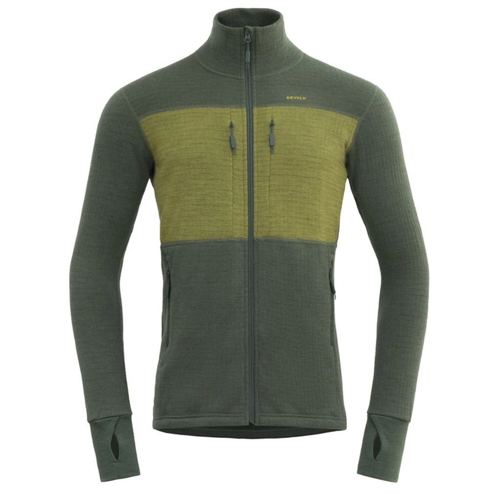 Devold Egga Grid Merino Jkt Man-Ink/Woods