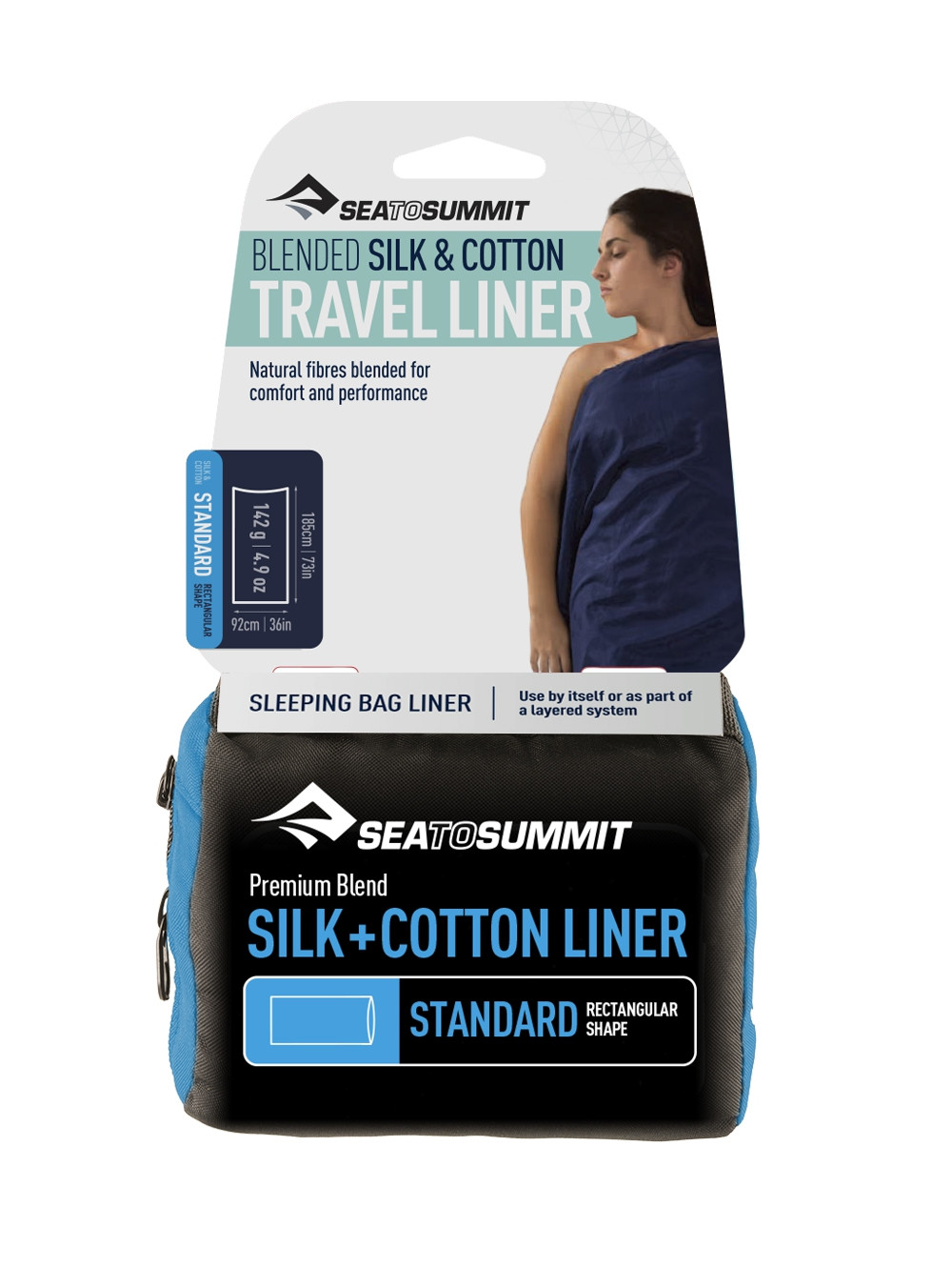 Drap Silk + Coton Travel Liner Sea to Summit