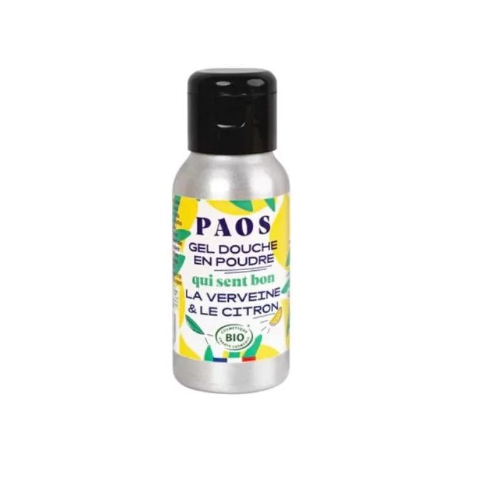 Paos poudre de douche certifié Bio - verveine citron