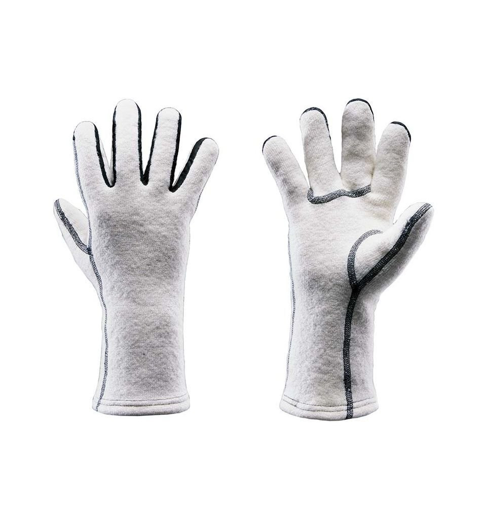 Gants chaud en laine Lillsport Kapersen Wool Liner White-Blanc