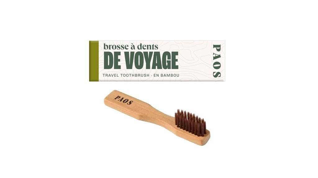 Paos wooden travel toothbrush