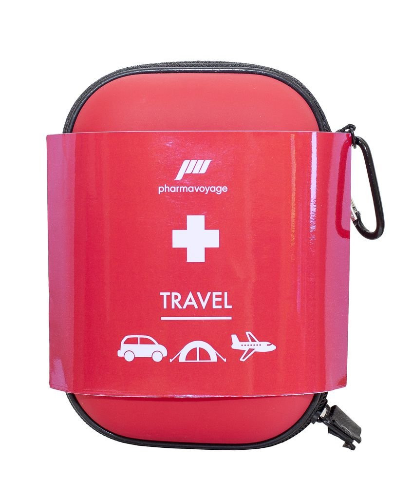 Kit de secours compacte avec coque semi-rigide Pharmavoyage Trousse de Secours Travel
