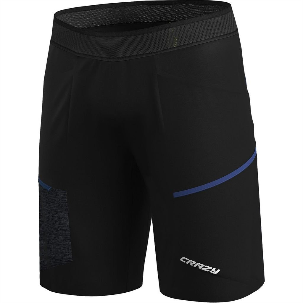 Short de randonnée léger et repisrant Crazy Short Traverse Man - Black