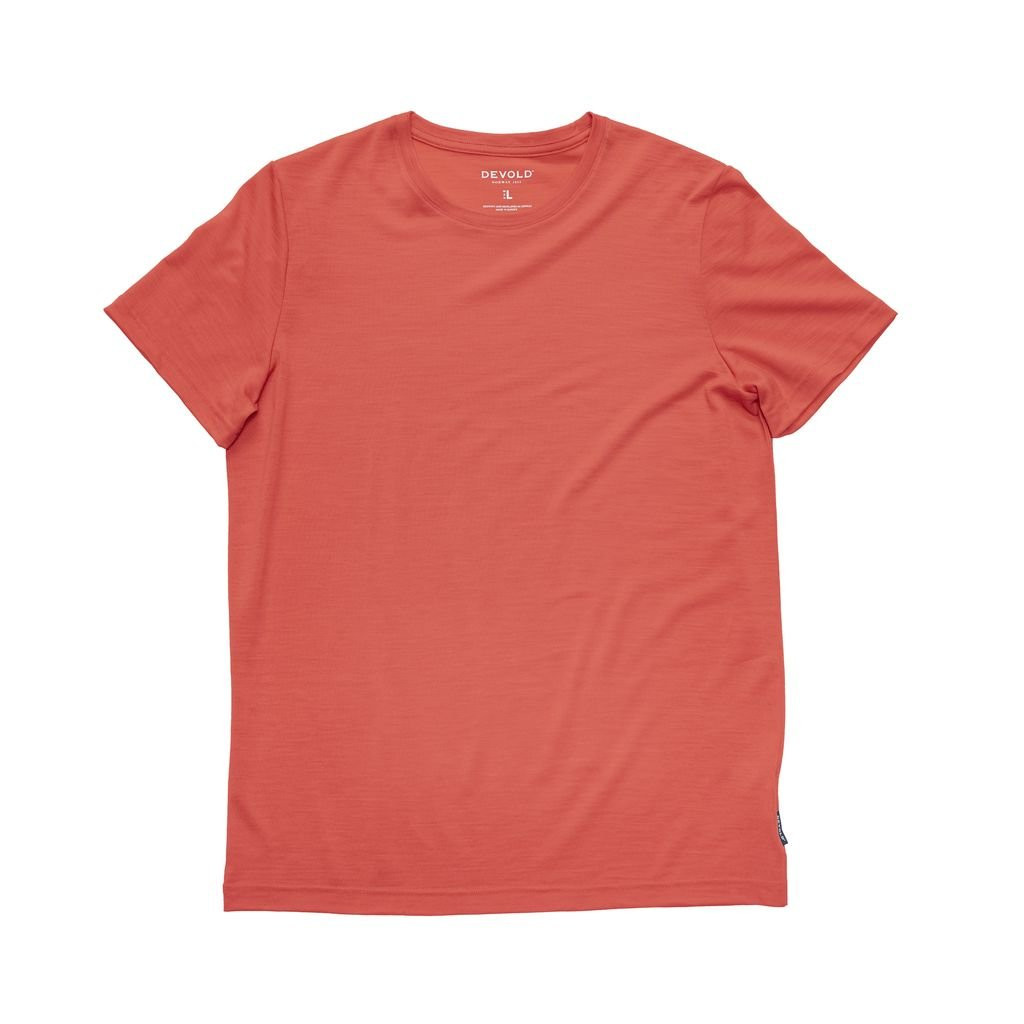 Tee-shirt léger manches courtes 100 % laine mérinos Devold Classic Tee Man - Vert/Lichen
