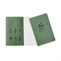 Carnet imperméable Modestone Waterproof Notepad 76x130mm Olive