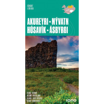 Akureyri, Mývatn, Húsavík, Ásbyrgi - Sérkort 1:200 000