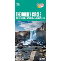 The Golden Circle : Gullfoss, Geysir, Þingvellir - Sérkort 1:200 000