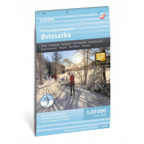 Carte ski de fond Vestmarka Oslo 1:20 000 – Calazo