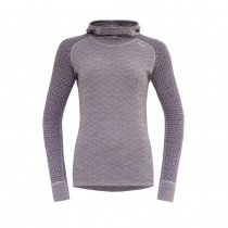 Sous-vêtement doux et confortable Devold Kvitegga Merino 230 Hoodie Woman-Orchid