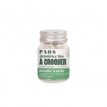 Paos organic chewable toothpaste bottle