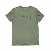 Tee-shirt très léger laine mérinos Devold Active Outline Tee Man - Vert/Forest