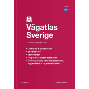Road Atlas of Sweden Sverige XL - Norstedts