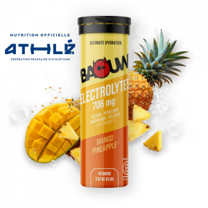 Pastilles d'hydratation diluables pour l'effort Baouw pastilles Electrolytes Citron Vert-Menthe