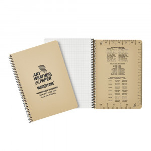 Carnet imperméable Modestone Waterproof Notepad 76x130mm Olive