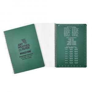 Carnet imperméable Modestone Waterproof Notepad 76x130mm Olive