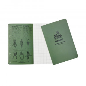 Carnet imperméable Modestone Waterproof Notepad 76x130mm Olive