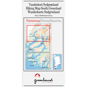N° 1 - Narsarsuaq – South Greenland Hiking Map – 1 :100 000