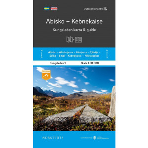 Abisko-Kebnekaise-Nikkaluokta 1:75 000