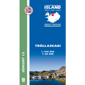 Landmannalaugar, Þórsmörk, Fjallabak 1:100 000 – Sérkort 4