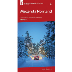 Carte routière du Nord de la Suède : Laponie Kartförlaget Norra Norrland