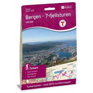 Bergen - 7-Fjellsturen 1:25 000