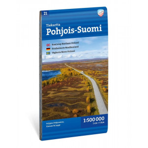 Carte routière Nord de la Finlande : Tiekarta Pohjois-Suomi 1:500 000