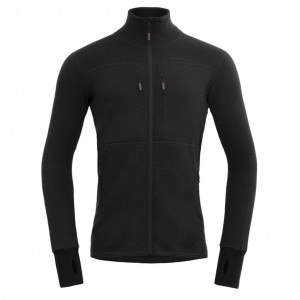 Devold Egga Grid Merino Jkt Man-Ink/Woods
