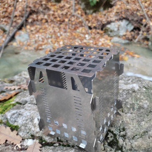 Fabogliss Grille haute pour réchaud à bois