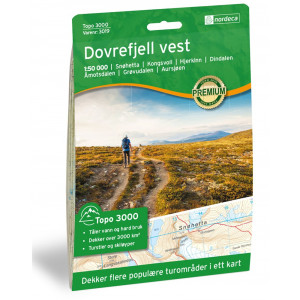 Dovrefjell Vest Sunndalsfjella 1:100 000