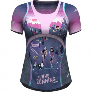 Crazy T-Shirt Voltage Woman - I Love Running