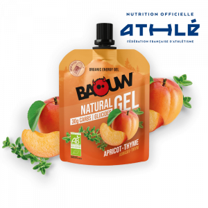 Gel énergétique bio pour efforts intenses Baouw Natural Gel Abricot - Thym