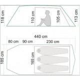 Dimensions - Tente Barents Outdoor Trollheimen 3 Ultralight