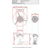 Dimensions Réchaud à gaz Soto Micro Regulator 0D-1R 