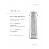 Dimensions Gourde filtre à eau Lifestraw Flex 650 ml