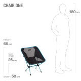 Dimensions Helinox Chair One