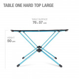 Dimensions Helinox Table One Hard Top L
