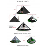 Dimensions Nortent Lavvo 4 Tent