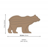 Dimensions Ours en bois Lovi Bear