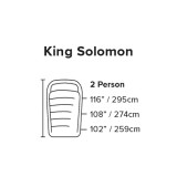 Dimensions Big Agnes King Solomon 20° Doublewide