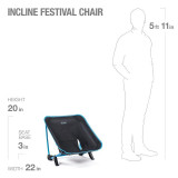 Dimensions Helinox Incline Festival Chair