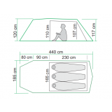 Dimensions Tente Barents Finse 3 Polar