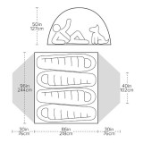 Dimensions Big Agnes Copper Spur UL4